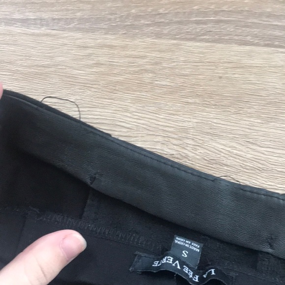 Anthro La fee verte faux suede & leather leggings - Picture 7 of 8